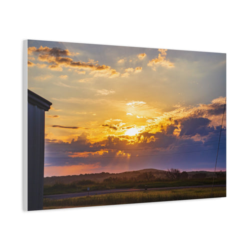 “Golden horizon glow”